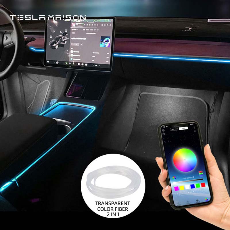 Tesla Model 3 Model Y Interior Ambient LED Strip Lights with App Controller