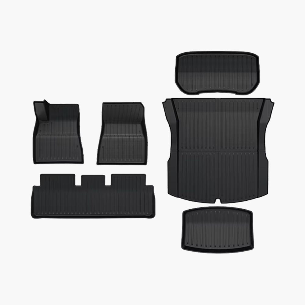 Model 3 2024 Highland Interior Liners Pack - Seat Floor & Front & Rear Truck Liners - 6 Pcs - Tesla Maison