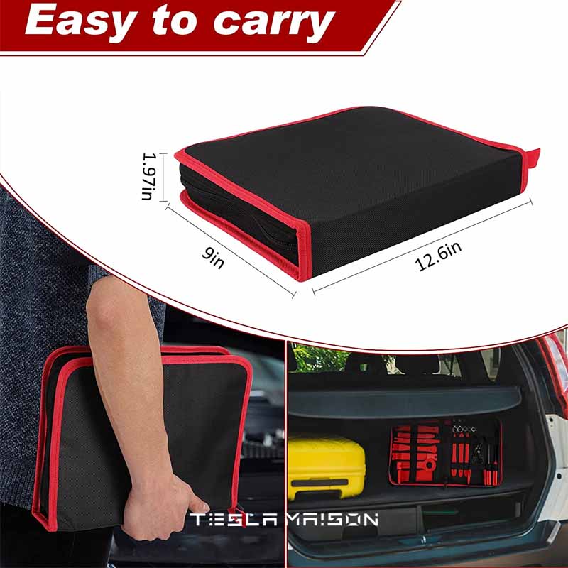 19-Piece Trim Removal Tool Kit For Tesla Interiors And Exterior Demolition -19 PCS RED---Tesla Maison