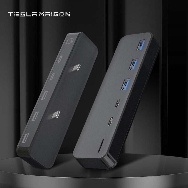 6-in-2 Tesla Model 3 Y USB Hub with Fast Charging - 27W Output ----Tesla Maison