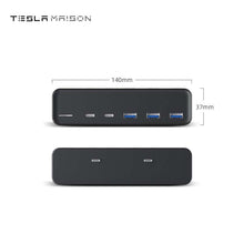 Load image into Gallery viewer, 6-in-2 Tesla Model 3 Y USB Hub with Fast Charging - 27W Output ----Tesla Maison