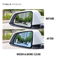 Load image into Gallery viewer, 800R Wide Angle Side Replacement Anti-Dazzle Mirror for Tesla Model X -Blue---Tesla Maison