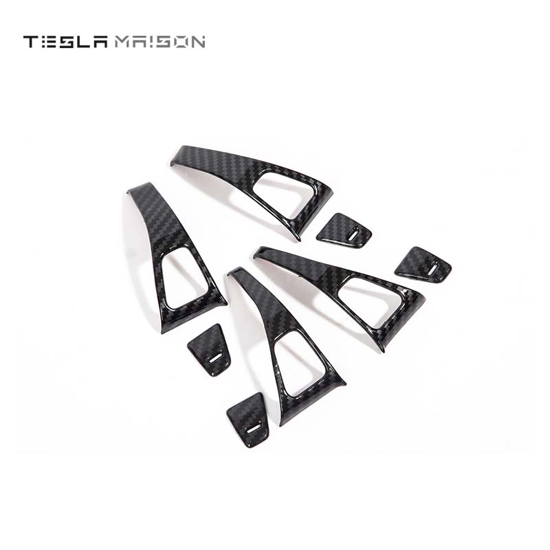 Carbon Fiber Window Lifter Switch Buttons for Tesla Model 3/Y - 14PCS -14pcs 2017-2020---Tesla Maison