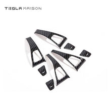 Load image into Gallery viewer, Carbon Fiber Window Lifter Switch Buttons for Tesla Model 3/Y - 14PCS -14pcs 2017-2020---Tesla Maison