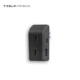 Glove Box Quick Charger 4 USB Shunt Hub Adapter For Tesla Model 3/Y
