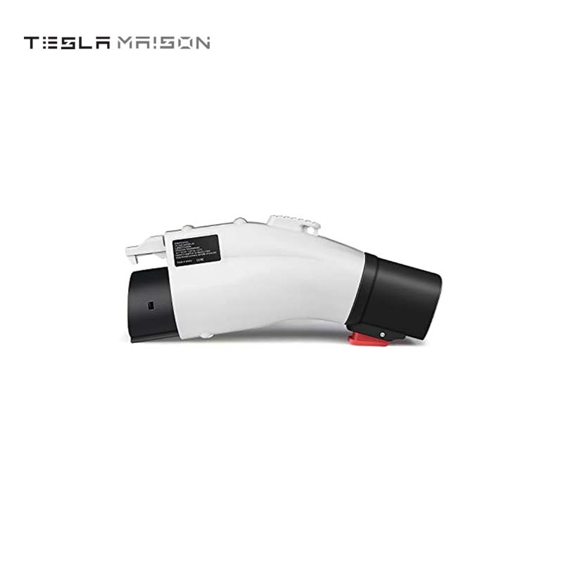 J1772 EVs Adapter Tesla to J1772 Adapter Charger Max 48A & 250V -White---Tesla Maison