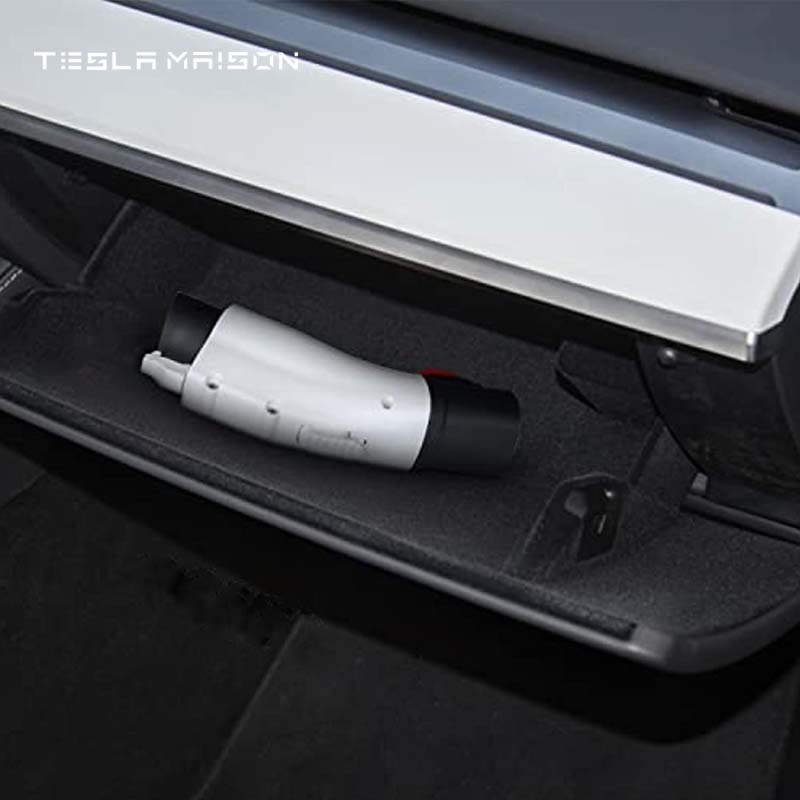 J1772 EVs Adapter Tesla to J1772 Adapter Charger Max 48A & 250V -White---Tesla Maison