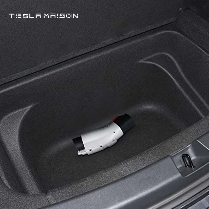 J1772 EVs Adapter Tesla to J1772 Adapter Charger Max 48A & 250V -White---Tesla Maison