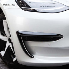 Load image into Gallery viewer, Tesla Model 3 ( 2017-2021 ) Front Blade Trim Sticker -Glossy Carbon---Tesla Maison