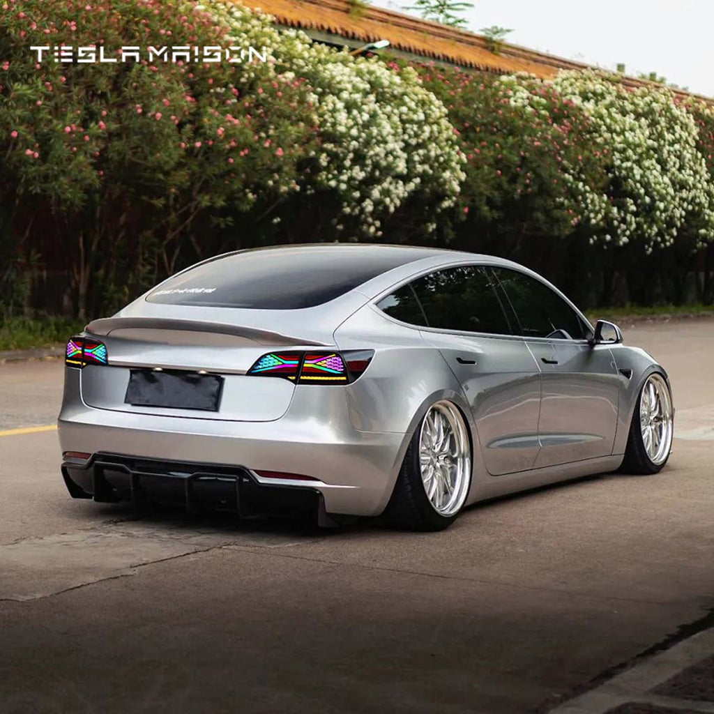 Tesla Model 3 (2017-2022) & Tesla Model Y (2020-2022) RGB TailLights DRL Animation -Tesla Model 3 (2017-2022) & Tesla Model Y(2020-2022)-American version--Tesla Maison
