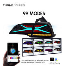 Load image into Gallery viewer, Tesla Model 3 (2017-2022) &amp; Tesla Model Y (2020-2022) RGB TailLights DRL Animation -Tesla Model 3 (2017-2022) &amp; Tesla Model Y(2020-2022)-American version--Tesla Maison