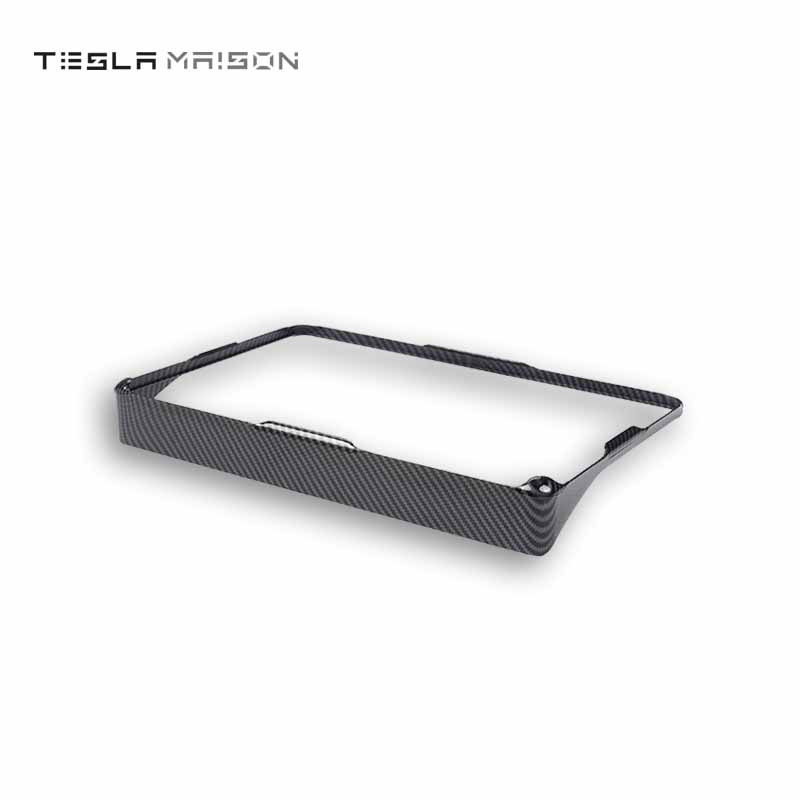 Tesla Model 3 and Model Y Central Console Screen Sunshade Frame -Glossy carbon---Tesla Maison