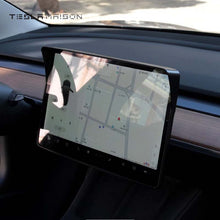 Load image into Gallery viewer, Tesla Model 3 and Model Y Central Console Screen Sunshade Frame -Glossy carbon---Tesla Maison