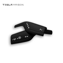 Load image into Gallery viewer, Tesla Model 3 and Model Y Gear Shift Lever Wiper Column Cover -Matte Black---Tesla Maison