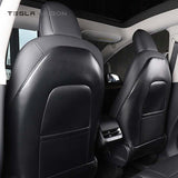 Tesla Model 3 and Model Y Leather Back Seat Kick Protectors Covers