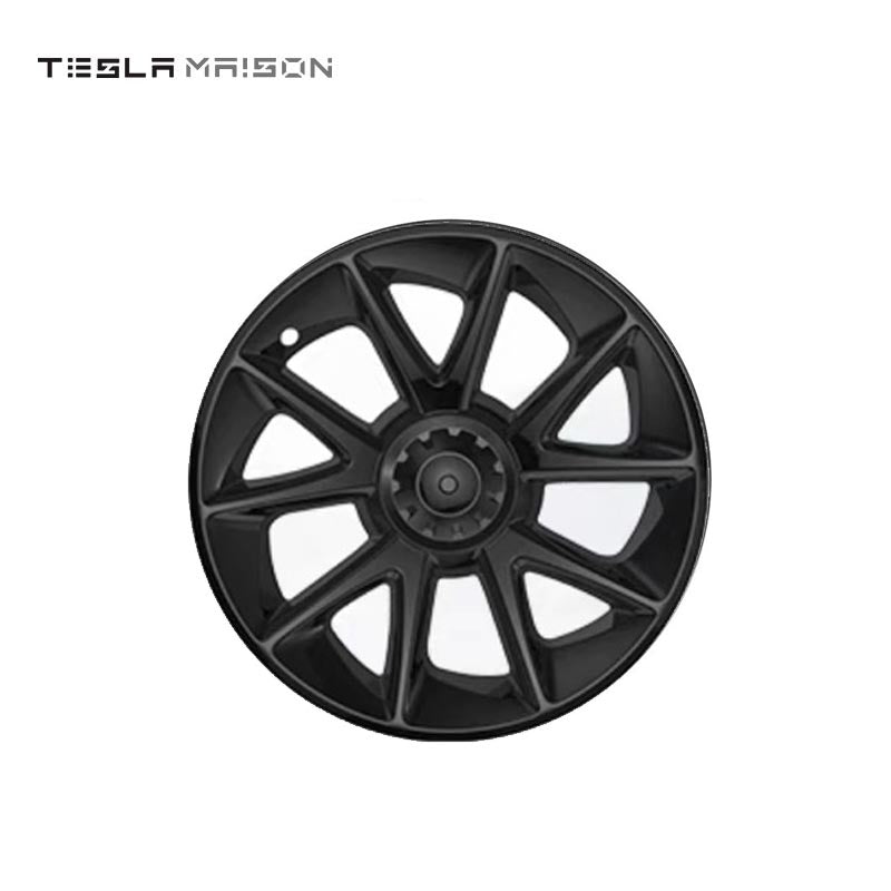 Tesla Model 3 Full Cover Wheel Hub Caps - 18" inch (4 Pcs) - Style 3 Matte Black ----Tesla Maison