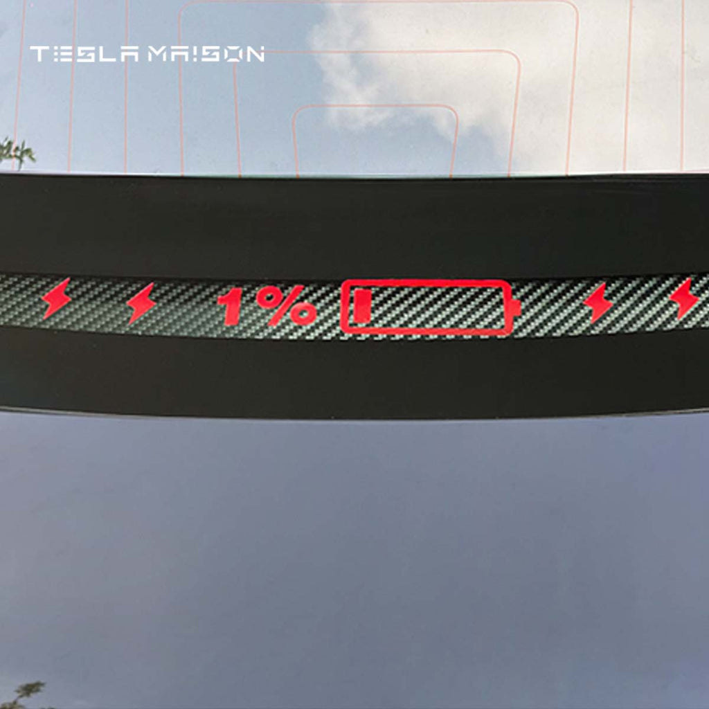 Tesla Model 3 High Mounted Brake Acrylic Projection Board Decal -A-Tesla Model 3--Tesla Maison
