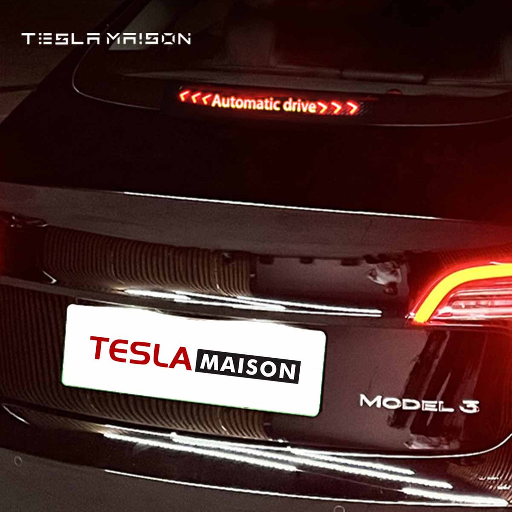 Tesla Model 3 High Mounted Brake Acrylic Projection Board Decal -A-Tesla Model 3--Tesla Maison