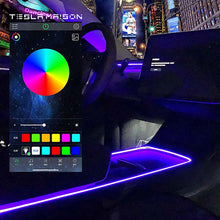 Load image into Gallery viewer, Tesla Model 3 &amp; Model Y Interior Ambient LED Strip Lights with App Controller -Set B---Tesla Maison