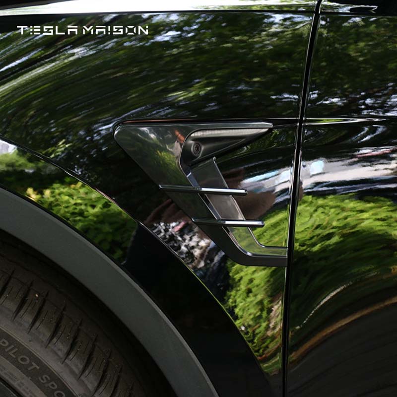 Tesla Model 3 Model Y Side Camera Indicator Protection Cover -Matte carbon fiber---Tesla Maison