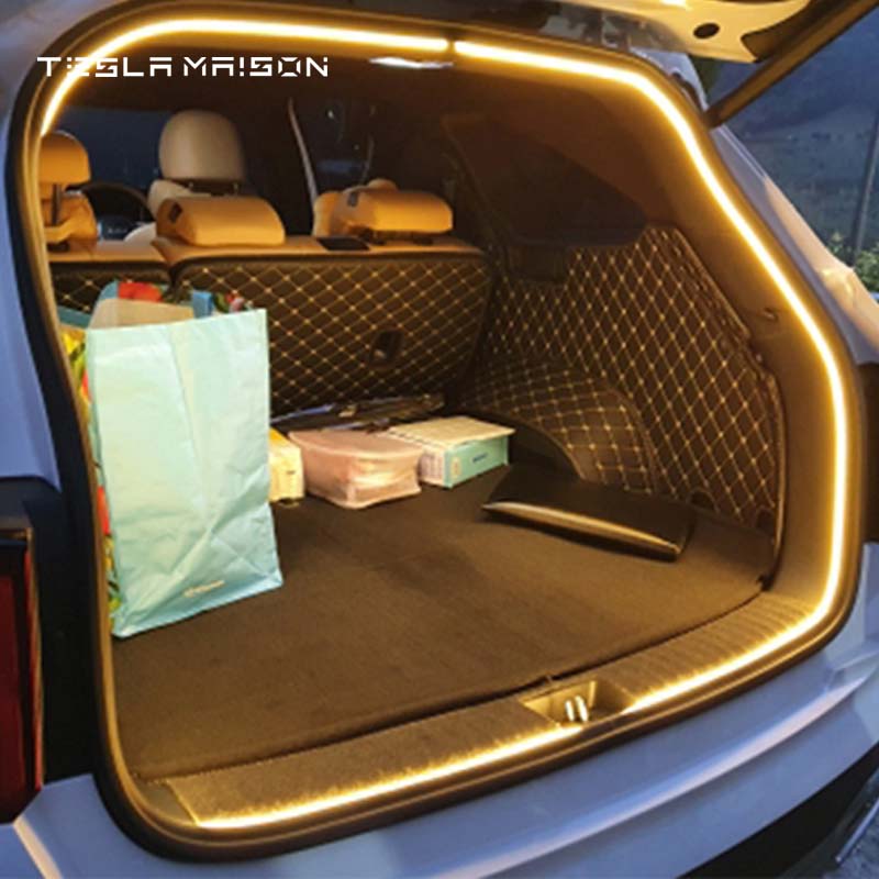 Tesla Model 3 & Model Y Trunk Ambient Lights Upgrade LED Strip - 5M(16.4ft) -with charger-Red Lights--Tesla Maison