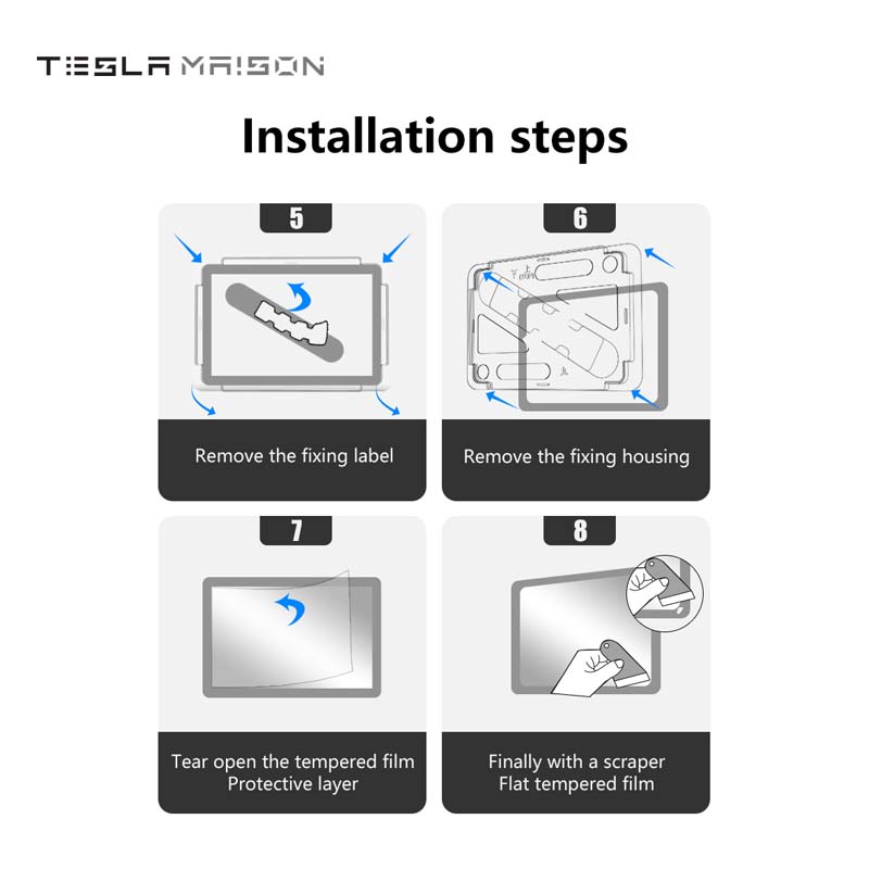 Tesla Model 3 & Molde Y 15" Screen Protector with Auto-alignment Tool -High Definition---Tesla Maison