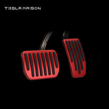 Load image into Gallery viewer, Tesla Model 3 &amp; Tesla Model Y (2022-2023) Foot Pedal Pads Covers -Red-Tesla Model 3 &amp; Tesla Model Y 2022 - 2023--Tesla Maison