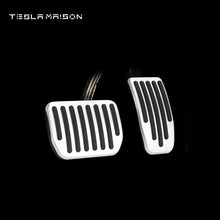 Load image into Gallery viewer, Tesla Model 3 &amp; Tesla Model Y (2022-2023) Foot Pedal Pads Covers -Silver-Tesla Model 3 &amp; Tesla Model Y 2022 - 2023--Tesla Maison