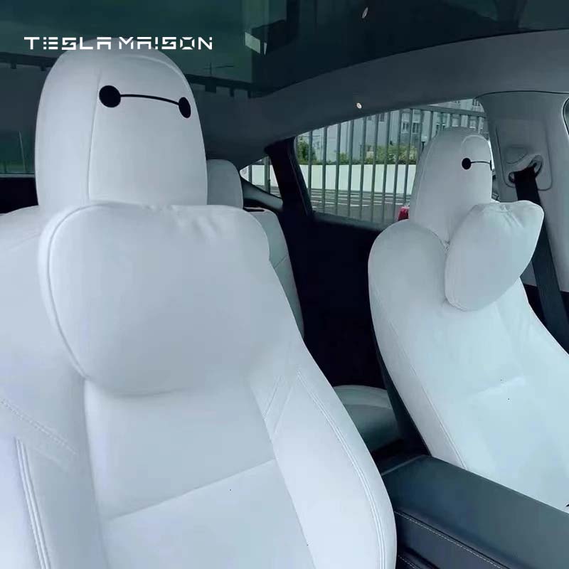 Baymax Seat Headrest Stickers for Tesla Model 3 & Model Y