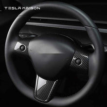 Load image into Gallery viewer, Tesla Model 3/Y 2017-2020 Steering Wheel ABS Protective Trim Frame ----Tesla Maison