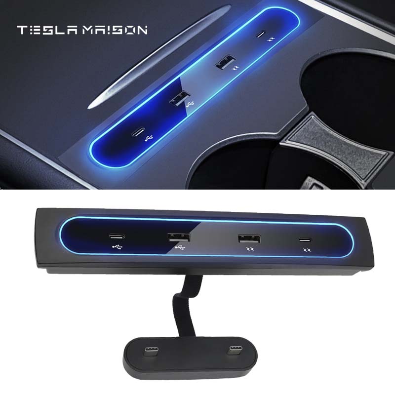Tesla Model 3/Y 2021-2022 27W Quick Charger USB Docking Station ----Tesla Maison
