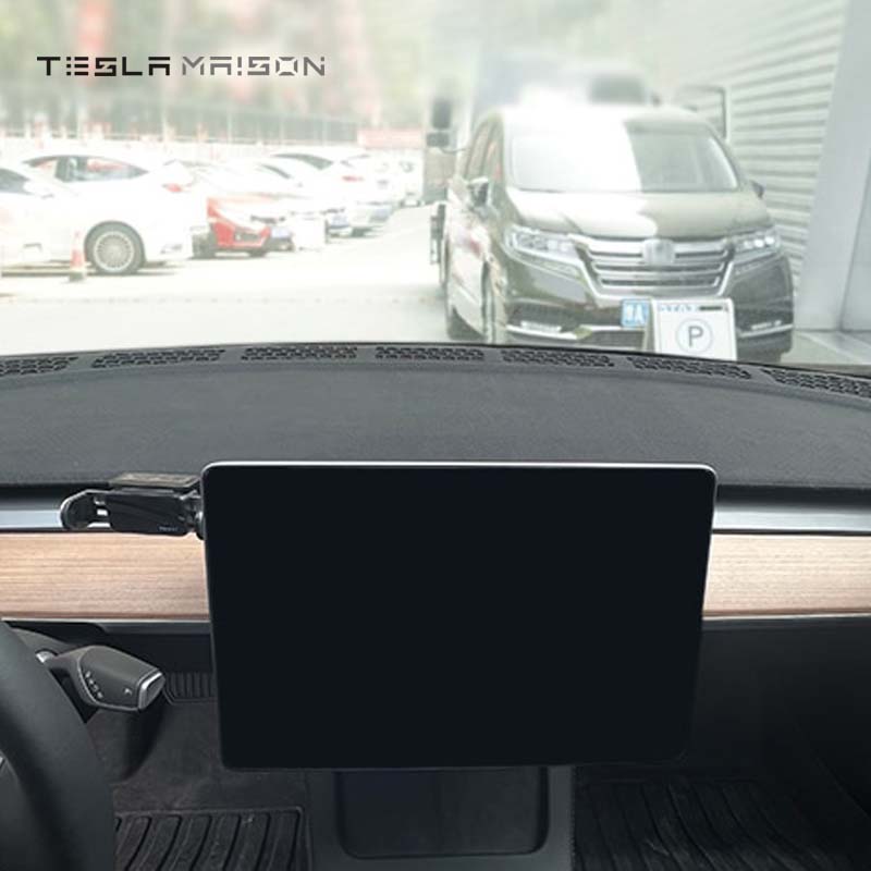Tesla Model 3/Y 2021-2022 Microfiber Dashboard Cover -With Logo---Tesla Maison