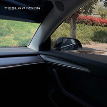 Load image into Gallery viewer, Tesla Model 3/Y Dashboard &amp; Door Trim Cover Set -Glossy Carbon 4pcs---Tesla Maison