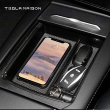 Load image into Gallery viewer, Tesla Model S/X 2016-2020 Console Organizer With Wireless Charger ----Tesla Maison
