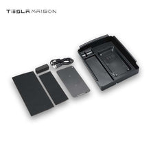 Load image into Gallery viewer, Tesla Model S/X 2016-2020 Console Organizer With Wireless Charger ----Tesla Maison