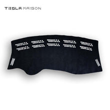 Load image into Gallery viewer, Tesla Model X 2016 - 2022 Polyester Front Dashboard Cover -Black Edge-Left Hand Drive--Tesla Maison