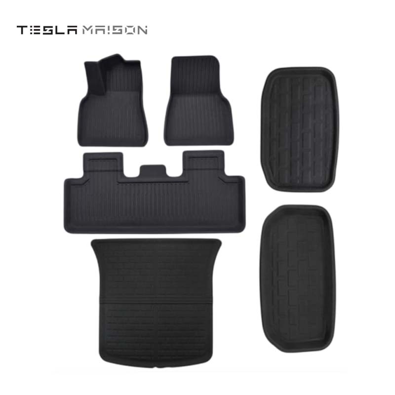 Tesla Model Y 2019-2023 New XPE Floor & Trunk Mats -6pcs Kit-Tesla Model Y (2019-2023)-Left-Tesla Maison