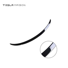 Load image into Gallery viewer, Tesla Model Y (2019-2023) Performance Carbon Fiber Texture Performance Rear Spoiler -Gloss Black---Tesla Maison