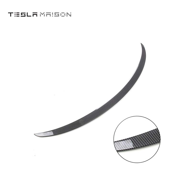 Tesla Model Y (2019-2023) Performance Carbon Fiber Texture Performance Rear Spoiler -Gloss Carbon---Tesla Maison
