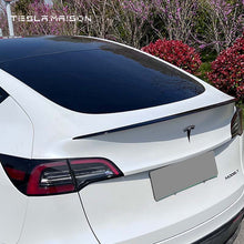 Load image into Gallery viewer, Tesla Model Y (2019-2023) Performance Carbon Fiber Texture Performance Rear Spoiler -Gloss Carbon---Tesla Maison