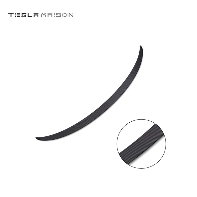 Tesla Model Y (2019-2023) Performance Carbon Fiber Texture Performance Rear Spoiler -Matte Carbon---Tesla Maison