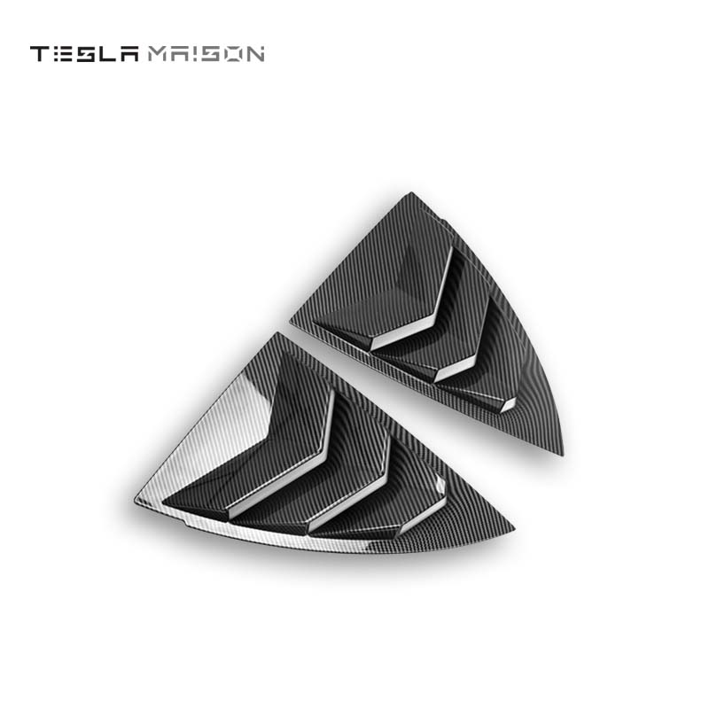 Tesla Model Y Rear Triangle Window Spoiler Louver Cover - 2021-2022 Model  Year - Creative Stickers for Sports Modification. – Tesla Maison