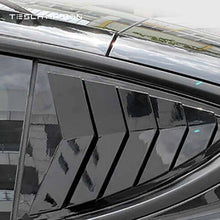 Load image into Gallery viewer, Tesla Model Y 2021-2022 Creative Rear Triangle Window Stickers ( 2 Pieces ) -2pcs Bright carbon---Tesla Maison
