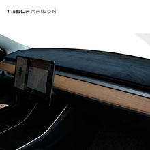Load image into Gallery viewer, Tesla Model Y 2021-2022 Flannel Front Dashboard Cover -Black-Tesla Model Y--Tesla Maison