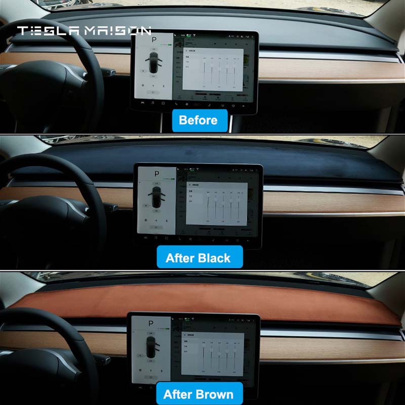 Tesla Model Y 2021-2022 Flannel Front Dashboard Cover – Tesla Maison