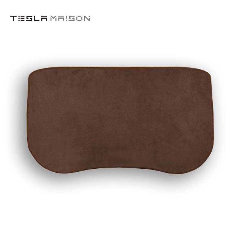 Tesla Model Y 2021-2022 Flannel Rear Storage Mat -Brown-Tesla Model Y--Tesla Maison