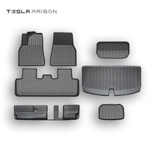 Load image into Gallery viewer, Tesla Model Y 7-Seat All Weather TPE Left Rudder Floor Mats Set -Floor Mats &amp; Trunk Mats - 7pcs-Tesla Model Y 7-Seat (Left Hand Drive)--Tesla Maison