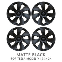 Load image into Gallery viewer, Tesla Model Y Wheel Cover Trim Hub Caps - 19&quot; inch (4 Pcs) - Style 2 Matte Black ----Tesla Maison