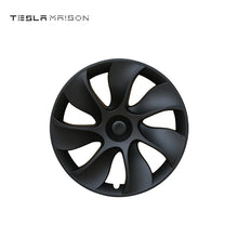 Load image into Gallery viewer, Tesla Model Y Wheel Cover Trim Hub Caps - 19&quot; inch (4 Pcs) - Style 2 Matte Black ----Tesla Maison