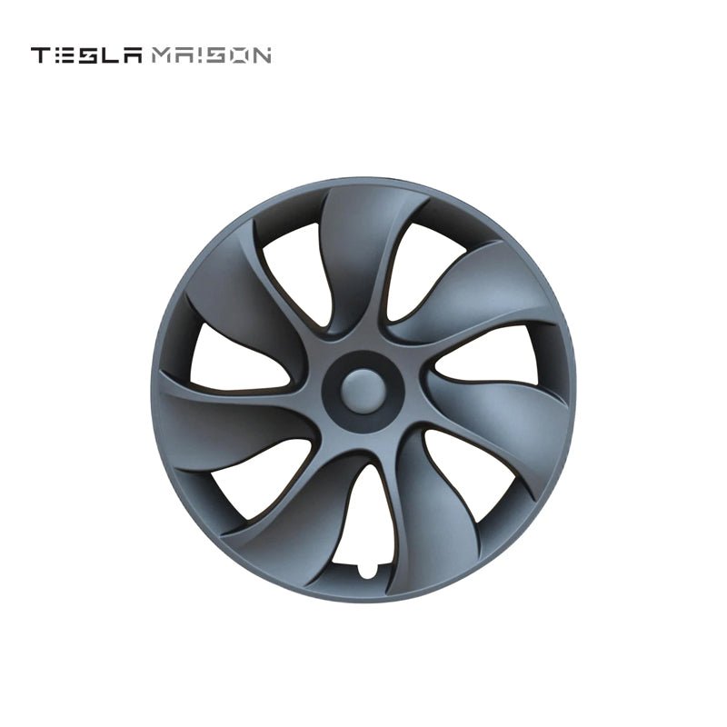 Tesla Model Y Wheel Cover Trim Hub Caps - 19" inch (4 Pcs) - Style 2 Matte Gray ----Tesla Maison